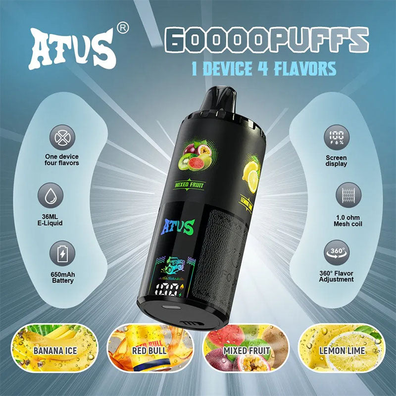 ATVS 60000 Puffs 4in1 Flavors Disposable Vape