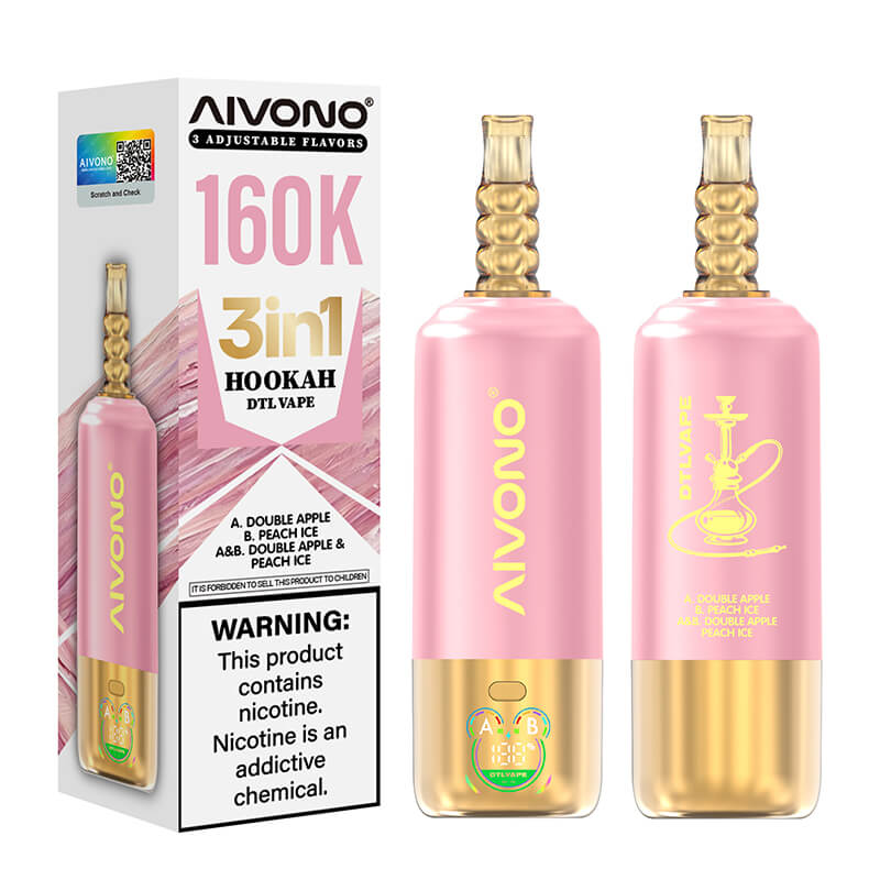 Aivono 160000 Puffs 3in1 Shisha Hookah Disposable Vape