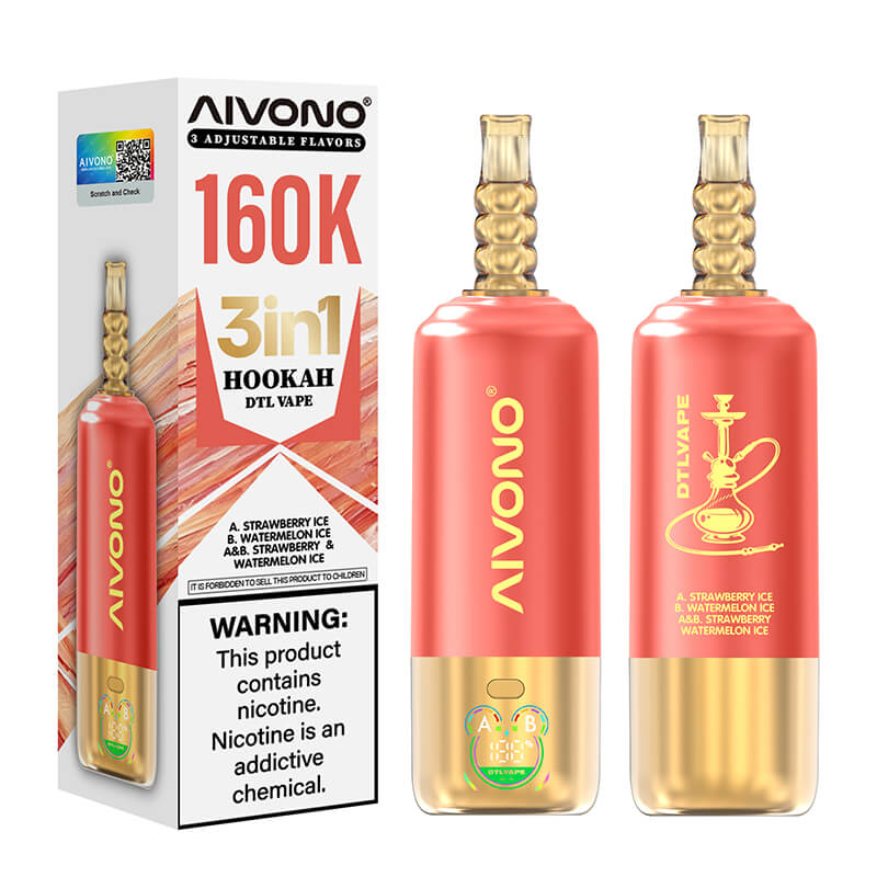 Aivono 160000 Puffs 3in1 Shisha Hookah Disposable Vape