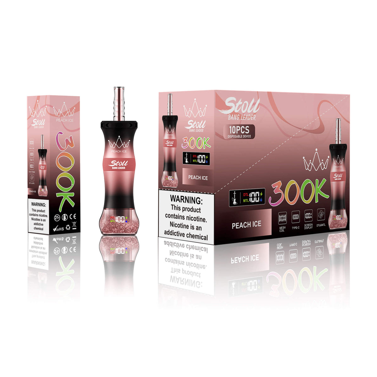 Bang Leader Stoll Shisha Hookah 300000 Puffs Disposable Vape
