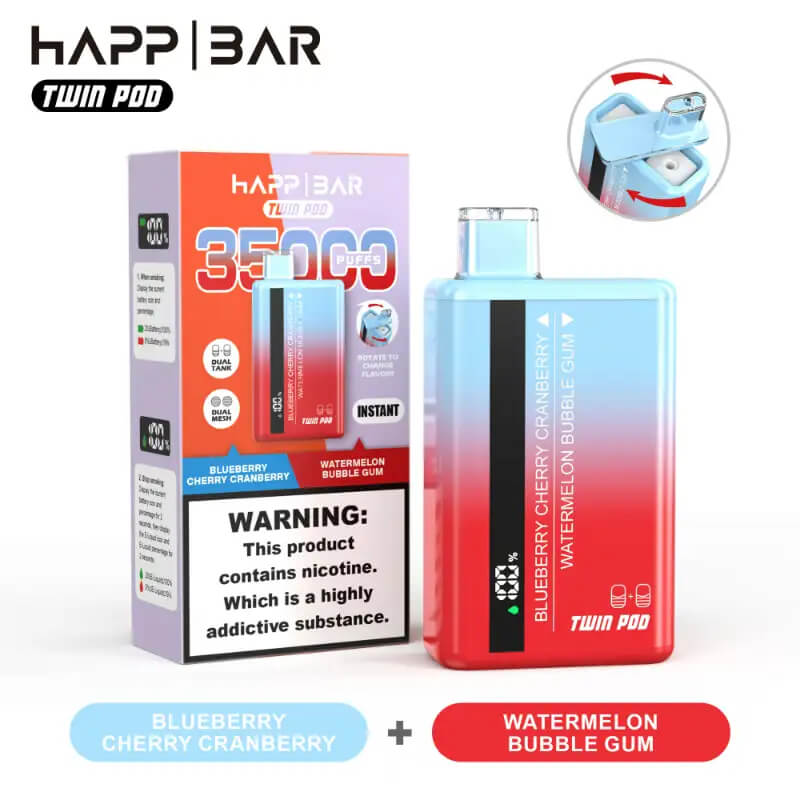Happ Bar Twin Pod 35000 Puffs Disposable Vape