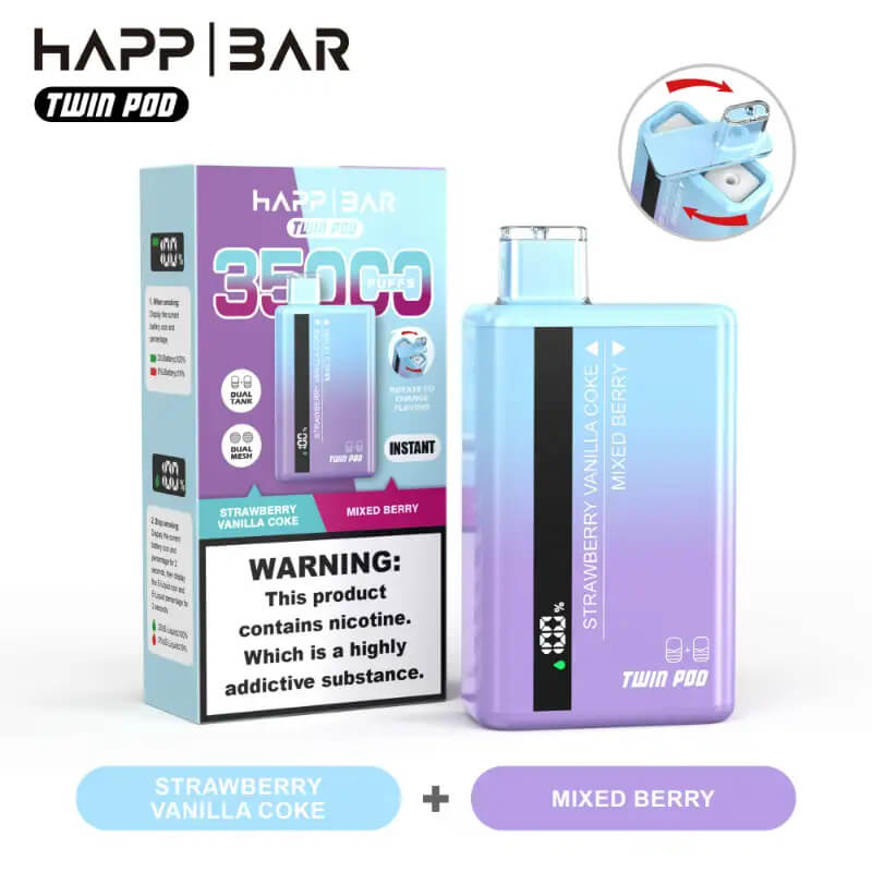 Happ Bar Twin Pod 35000 Puffs Disposable Vape