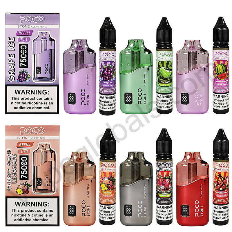 POCO STONE 75000 Puffs Refillable Disposable Vape