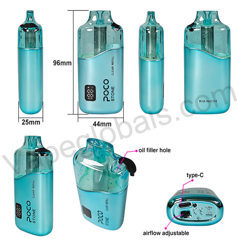 POCO STONE 75000 Puffs Refillable Disposable Vape