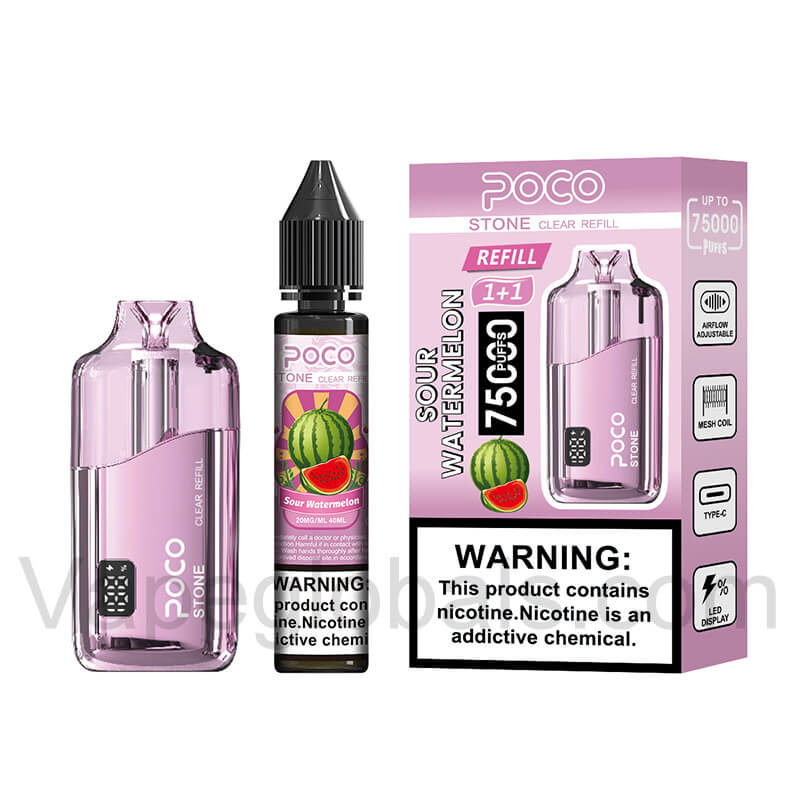 POCO STONE 75000 Puffs Refillable Disposable Vape