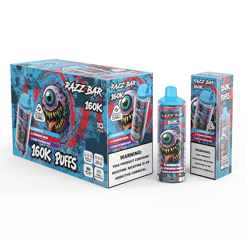 Razz Bar 160000 Puffs 3in1 Disposable Vape