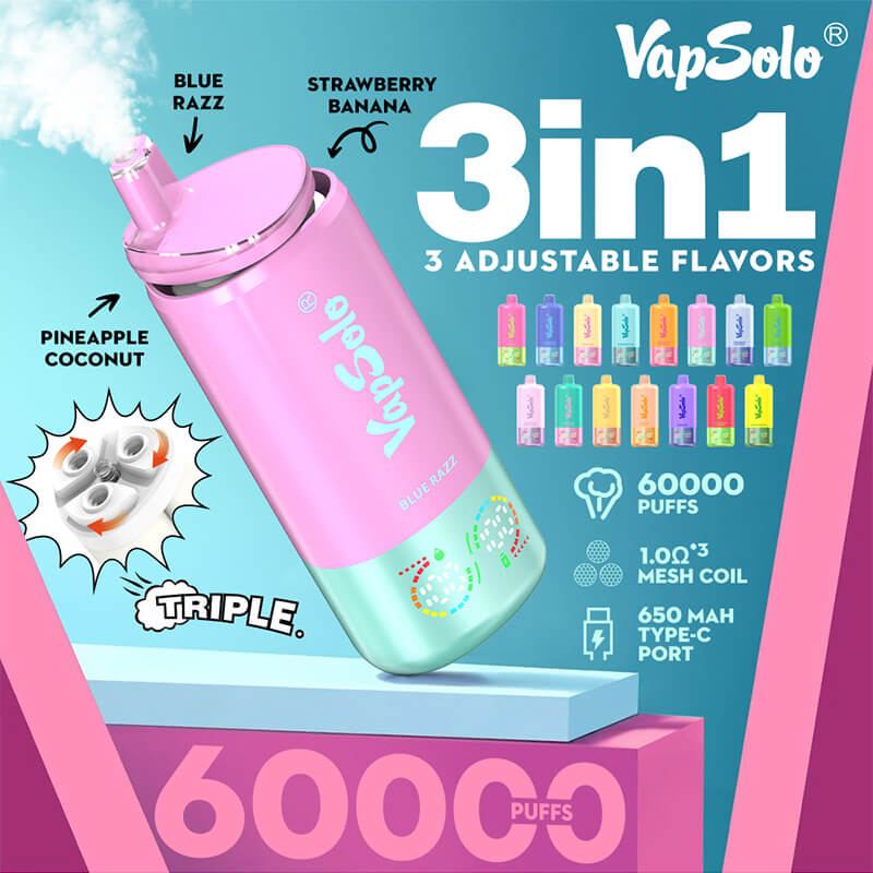Vapsolo Triple 60000 Puffs Disposable Vape