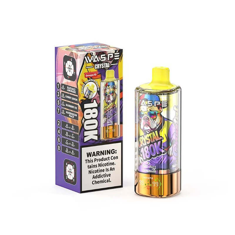 Waspe Crystal 180000 Puffs 8 Flavors Disposable Vape
