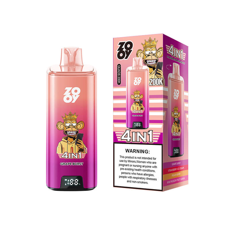 Zooy Quads 200000 Puffs 4in1 Disposable Vape