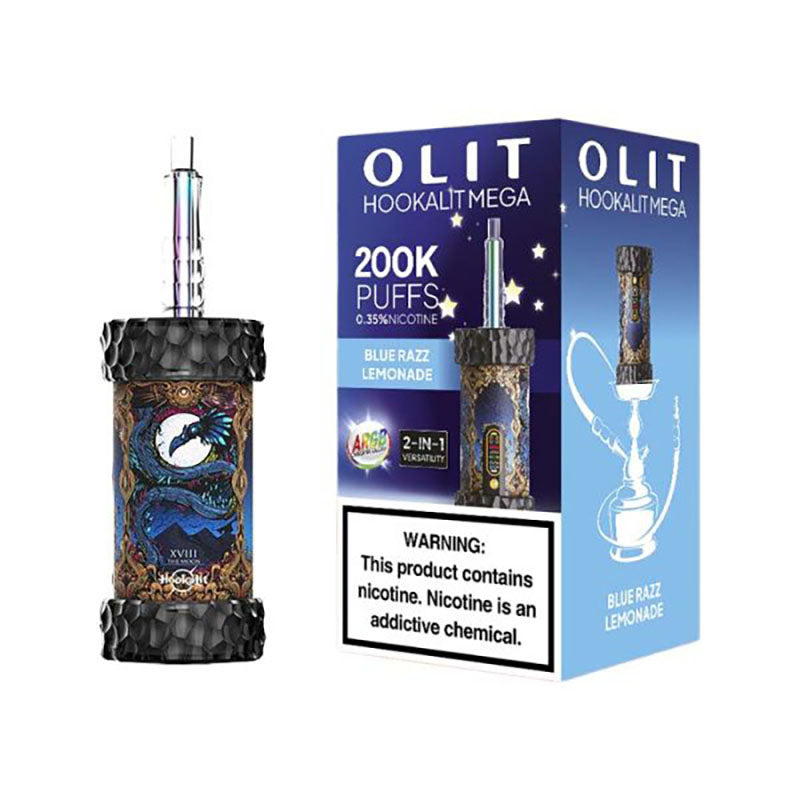 Olit Hookalit Mega 200000 Puffs DTL/MTL Shisha Hookah Disposable Vape