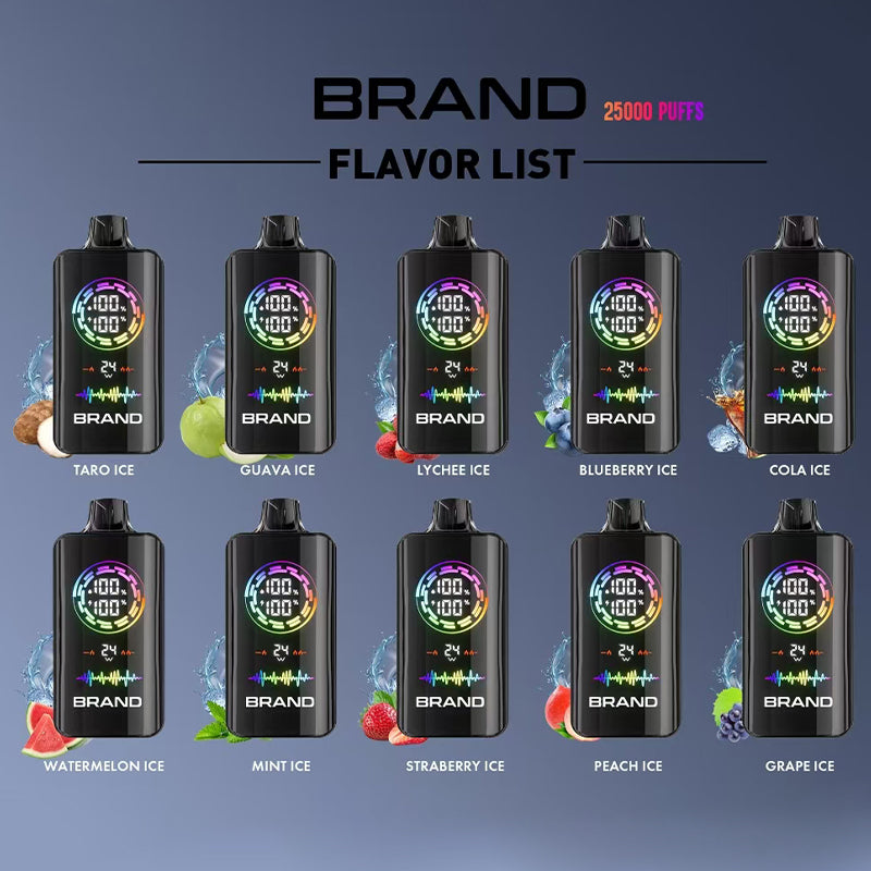 Custom Your Own Brand Logo OEM 25000 Puffs Disposable Vape