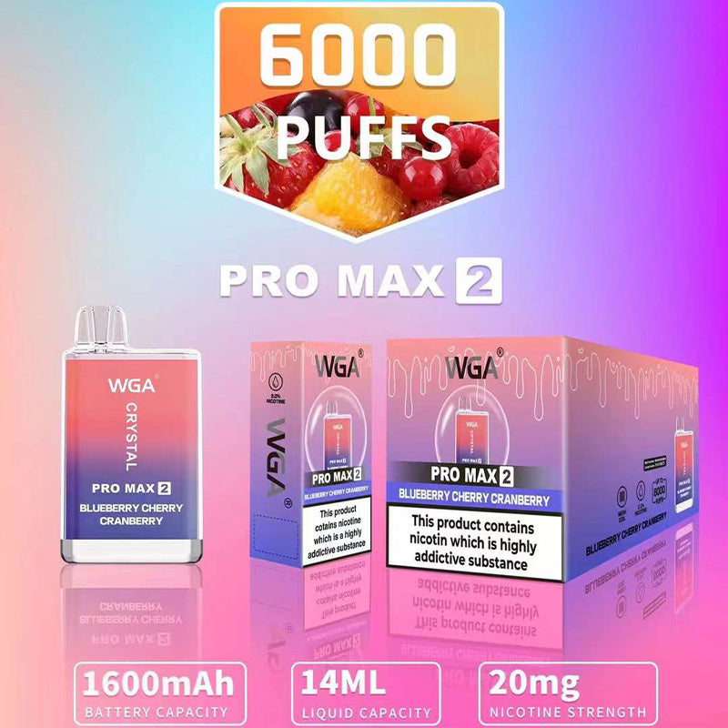 WGA Crystal Pro Max2 6000 Puffs Disposable Vape