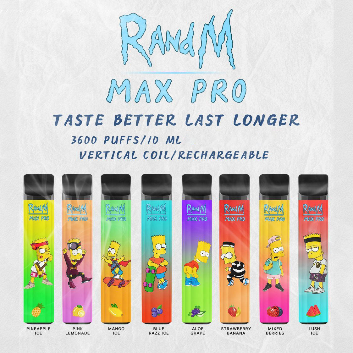 RandM Max Pro 3600 Puffs Disposable Vape