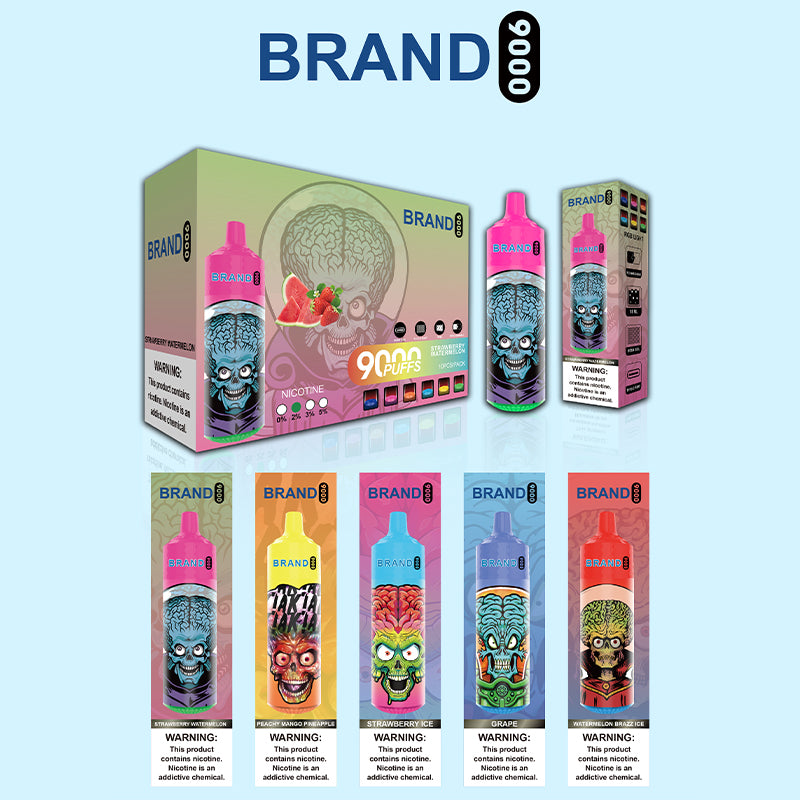 Custom Your Own Brand Logo OEM 9000 Puffs Disposable Vape