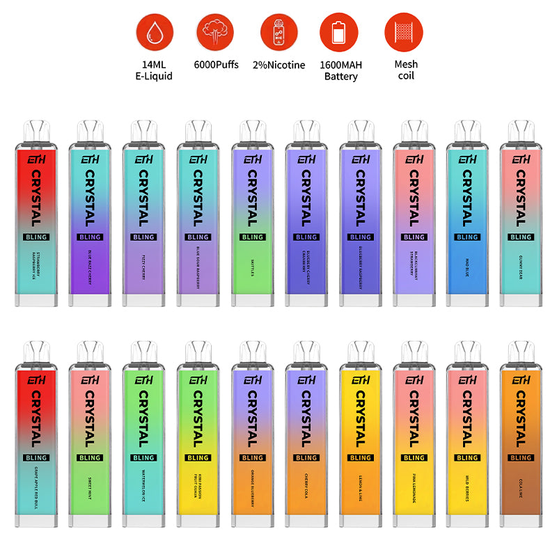 ETH CRYSTAL 6000 Puffs Disposable Vape