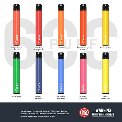 Yuoto Plus 600 Puffs Disposable Vape