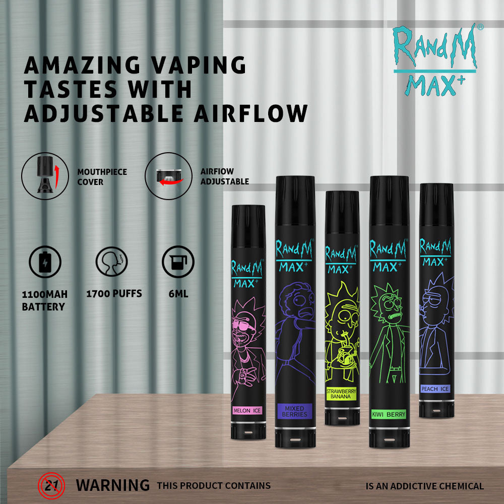 RandM Max+ 1700 Puffs Disposable Vape