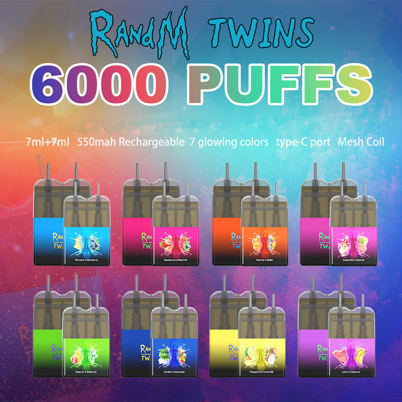 RandM Twins 6000 Puffs Disposable Vape