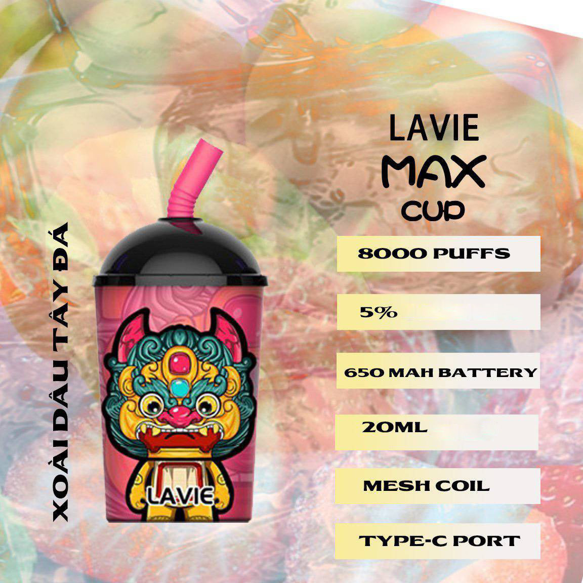 Lavie Max Cup 8000 Puffs Disposable Vape