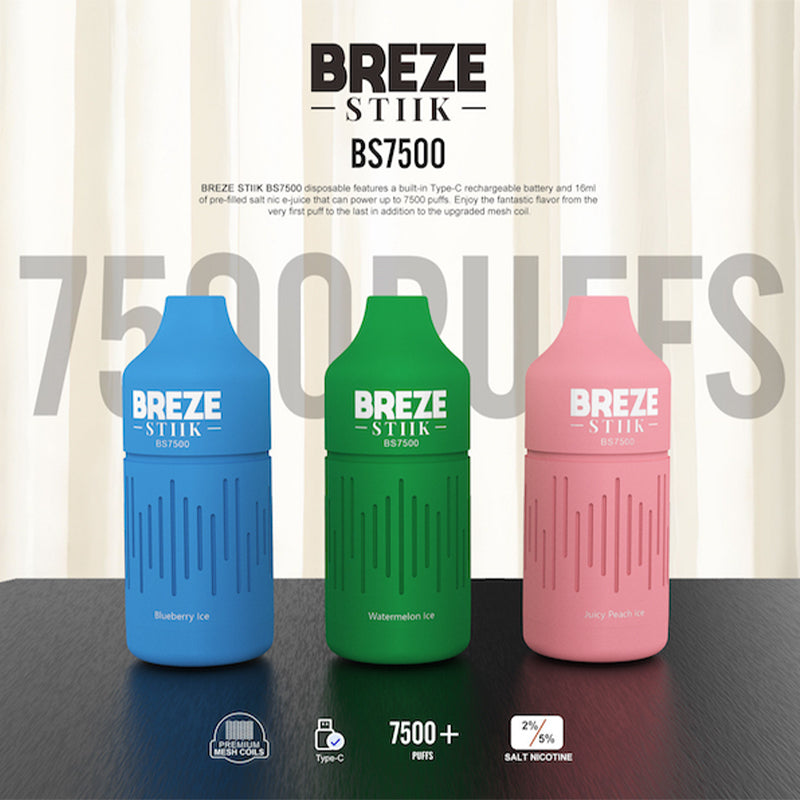 BREZE STIIK BS 7500 Puffs Disposable Vape