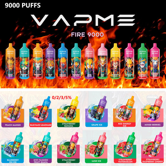 Vapme Fire 9000 Puffs Disposable Vape