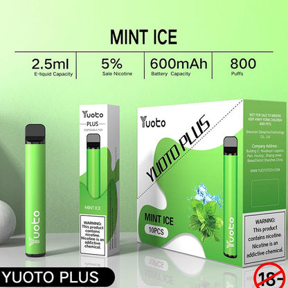 Yuoto Plus 600 Puffs Disposable Vape