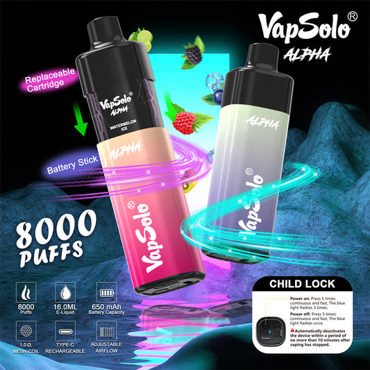 VapSolo ALPHA 8000 Puffs Disposable Vape Kit