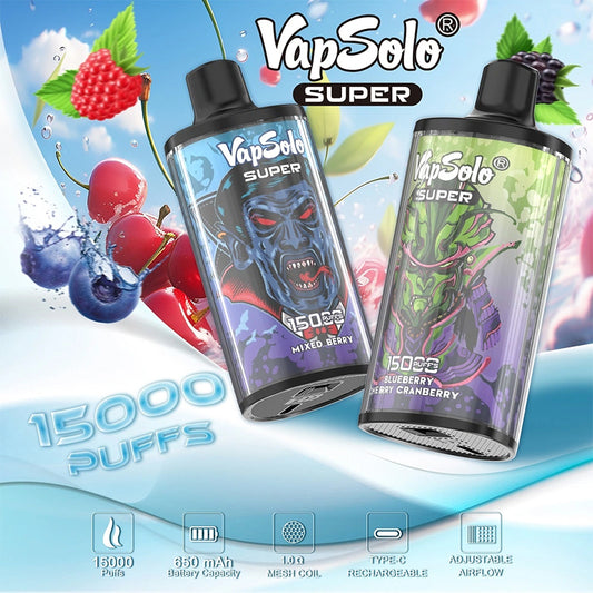 VapSolo Super 15000 Puffs Disposable Vape