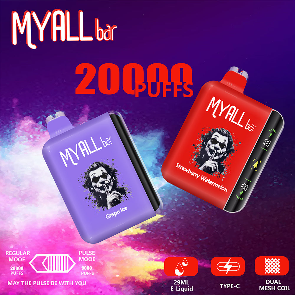 Blueberry Raspberry MYALL Bar 20000 Puffs Disposable Vape