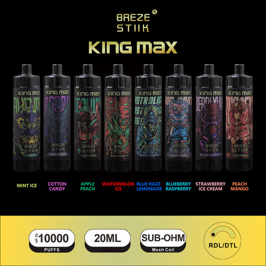 Breze stiik Kingmax 10000 Puffs Disposable Vape Pen