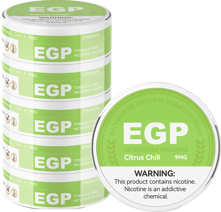 EGP Mini Strong Strength Nicotine Pouches 4mg/6mg/9mg/14mg/20mg