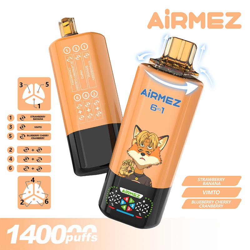 Airmez 140000 Puffs 6in1 Disposable Vape 140K E-cigarettes Vapors | Vape Pen Airmez 140000 Puffs 6in1 Disposable Vape 140K E-cigarettes Vapors | Vape Pen