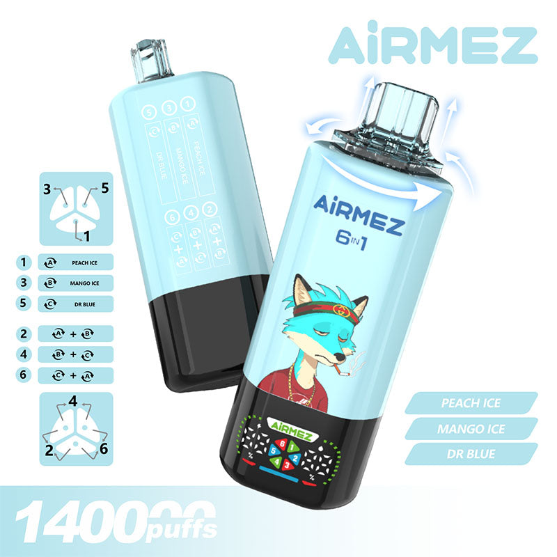 Airmez 140000 Puffs 6in1 Disposable Vape 140K E-cigarettes Vapors | Vape Pen Airmez 140000 Puffs 6in1 Disposable Vape 140K E-cigarettes Vapors | Vape Pen