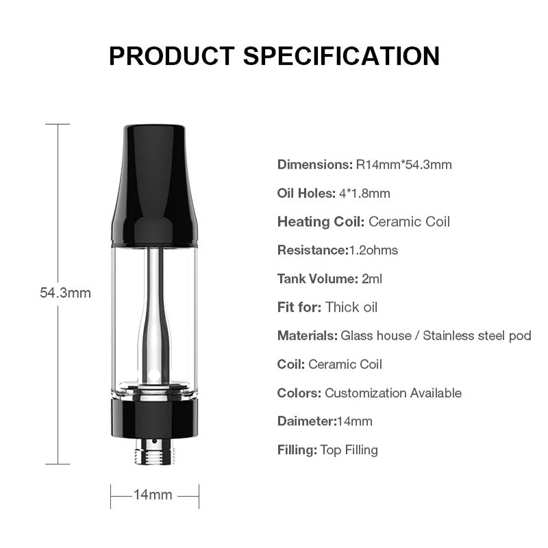 2ml 510 CBD Empty Cartridge