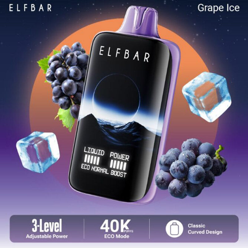 adjustable wattage disposable vape ELFBAR Moon Night 40000 Puffs Disposable Vape 40K E-cigarettes Vaping