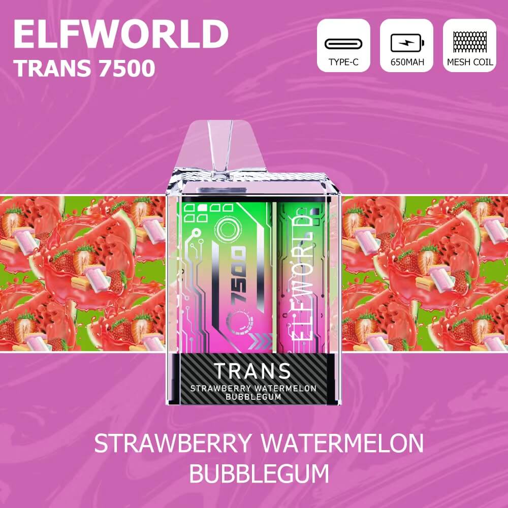 ELFWORLD Trans 7500 Puffs Disposable Vape