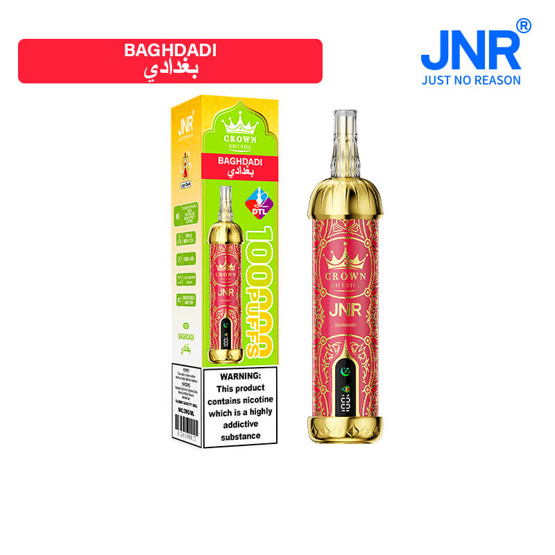 JNR Crown Shisha 100000 Puffs Disposable Vape
