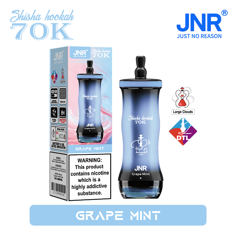 JNR Shisha Hookah 70000 Puffs DTL Hookah Disposable Vape