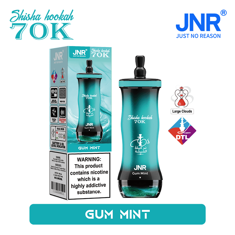 JNR Shisha Hookah 70000 Puffs DTL Hookah Disposable Vape