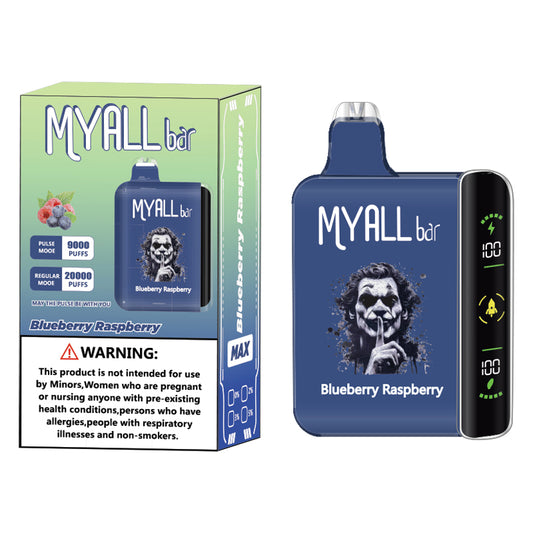 Blueberry Raspberry MYALL Bar 20000 Puffs Disposable Vape