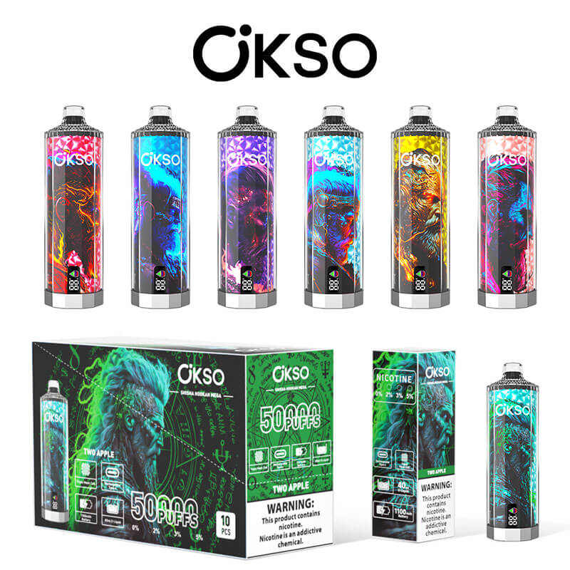 OKSO Shisha Hookah Mega 50000 Puffs Disposable Vape