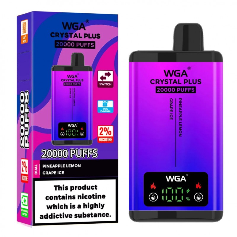 WGA Crystal Plus 20000 Puffs Dual Flavors Disposable Vape