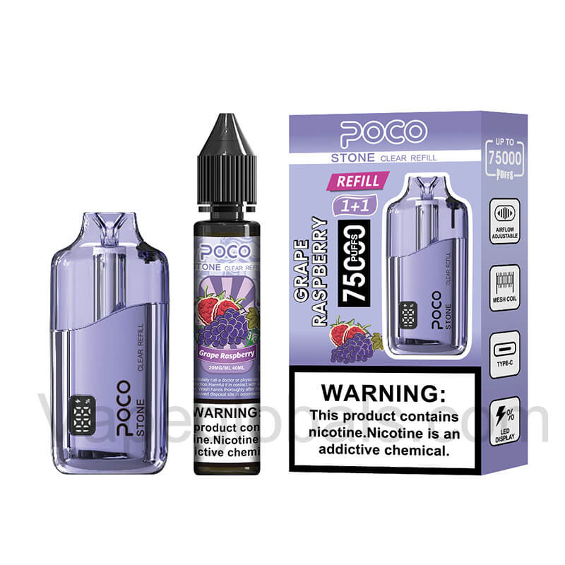 POCO STONE 75000 Puffs Refillable Disposable Vape