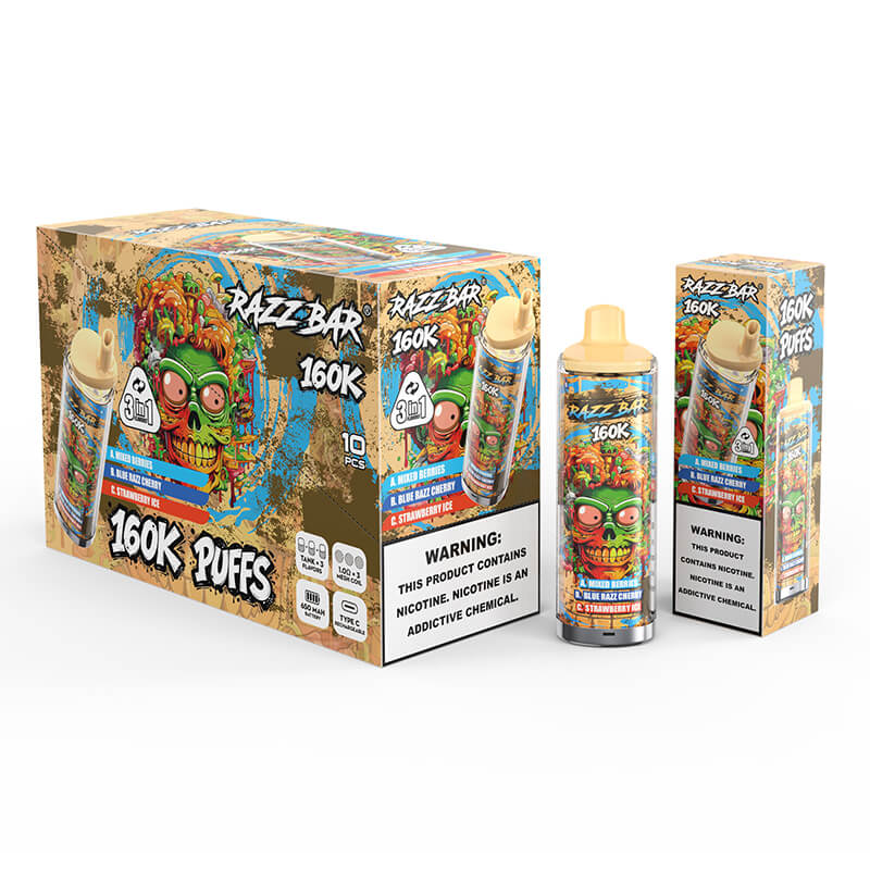 Razz Bar 160000 Puffs 3in1 Disposable Vape
