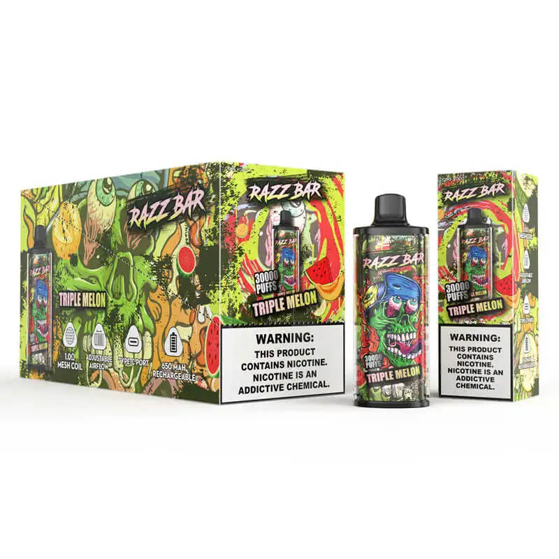 Razz Bar 30000 Puffs Disposable Vape 30K E-cigarettes Vaping | Vape Pen Razz Bar 30000 Puffs Disposable Vape 30K E-cigarettes Vaping | Vape Pen