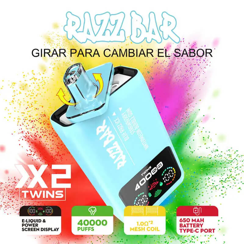 Razz Bar 40000 Double Flavors Disposable Vape