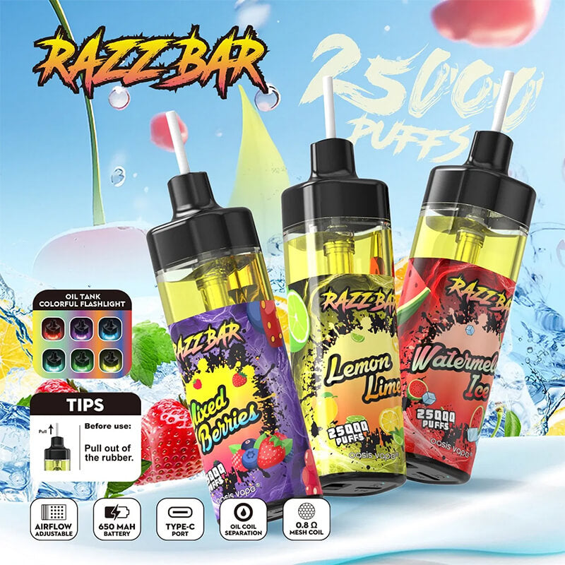 Razz Bar 25000 Puffs Disposable Vape