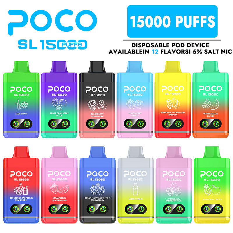 EU/US Warehouse POCO SL 15000 Puffs Disposable Vape