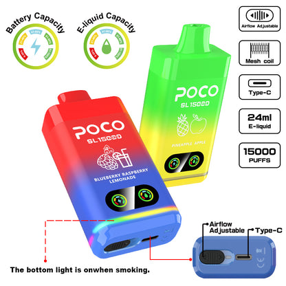 EU/US Warehouse POCO SL 15000 Puffs Disposable Vape