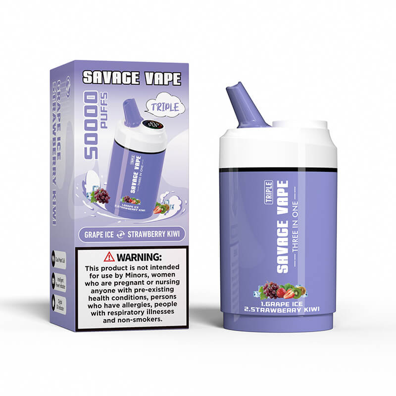 Savage Triple 50000 Puffs Disposable Vape 50K E-cigarettes Vaping | Vape Pen Savage Triple 50000 Puffs Disposable Vape 50K E-cigarettes Vaping | Vape Pen
